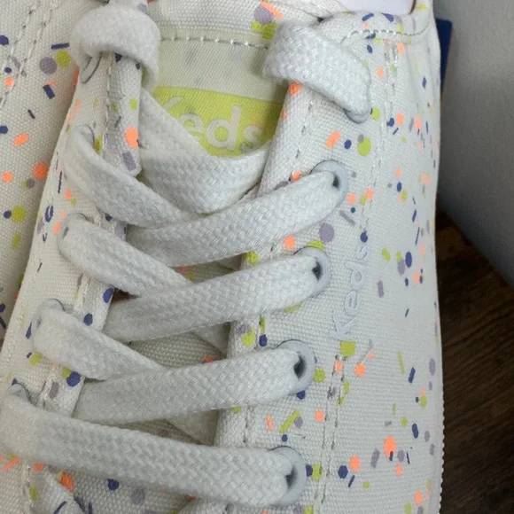 Keds Breezie Confetti Canvas Sneakers White - Picture 5 of 13